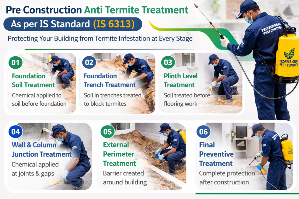Pre Construction Anti Termite Treatment in Coimbatore
