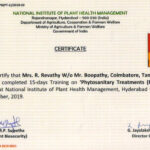 NIPHM pest control operator training certificateSTOCK AND USE OF INSECTICIDES FOR COMMERCIAL PEST CONTROL OPERATIONS