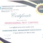 tamilnadu association pest control STOCK AND USE OF INSECTICIDES FOR COMMERCIAL PEST CONTROL OPERATIONS